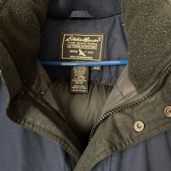 Eddie Bauer Men’s Winter Jacket Goose Down Filled Size Med ❄️🌬🌨 - Picture 9 of 11